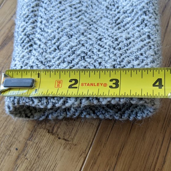 Tweed Black White Herringbone Wool Lined Blazer Jacket 2P 2 Petite XS Small - Picture 12 of 15